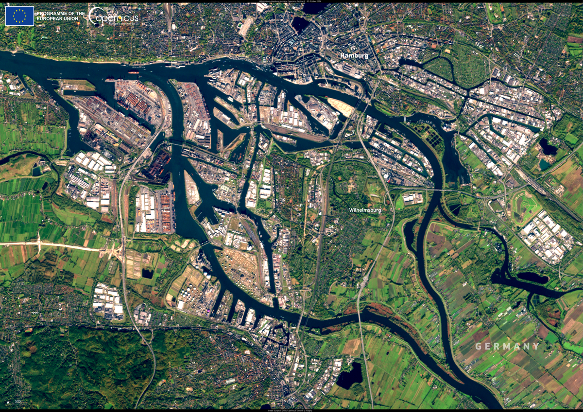 Hamburg aus dem All