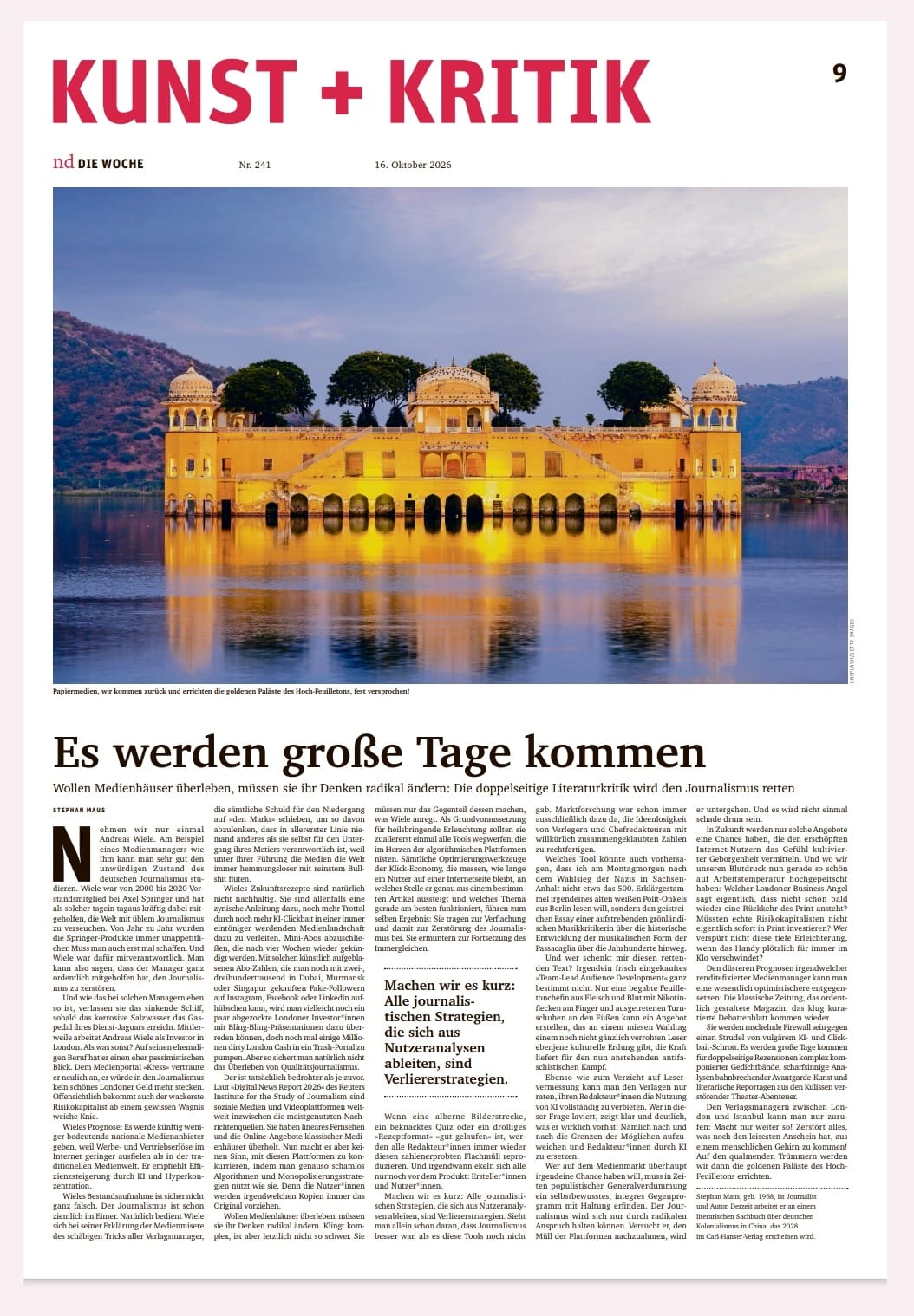 Wutrede gegen die Enshittification der Medien (ND)